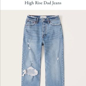 Abercrombie & Fitch High Rise Dad Jeans💙